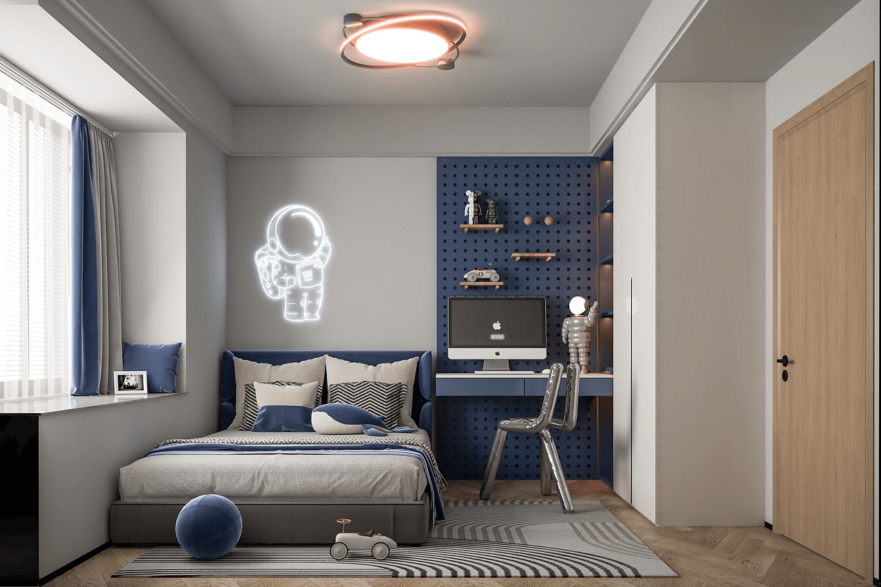 Thiết kế nội thất phòng ngủ cho bé trai