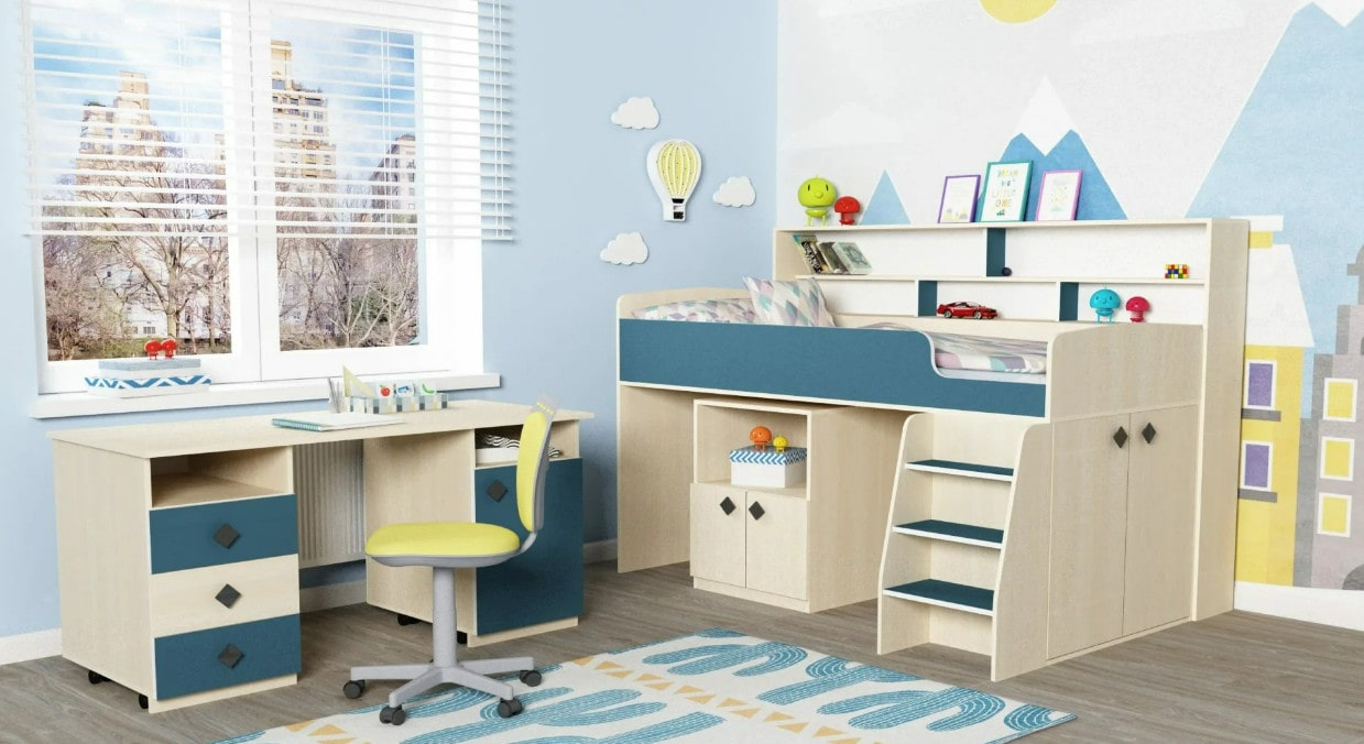 Nội thất phòng ngủ bé trai