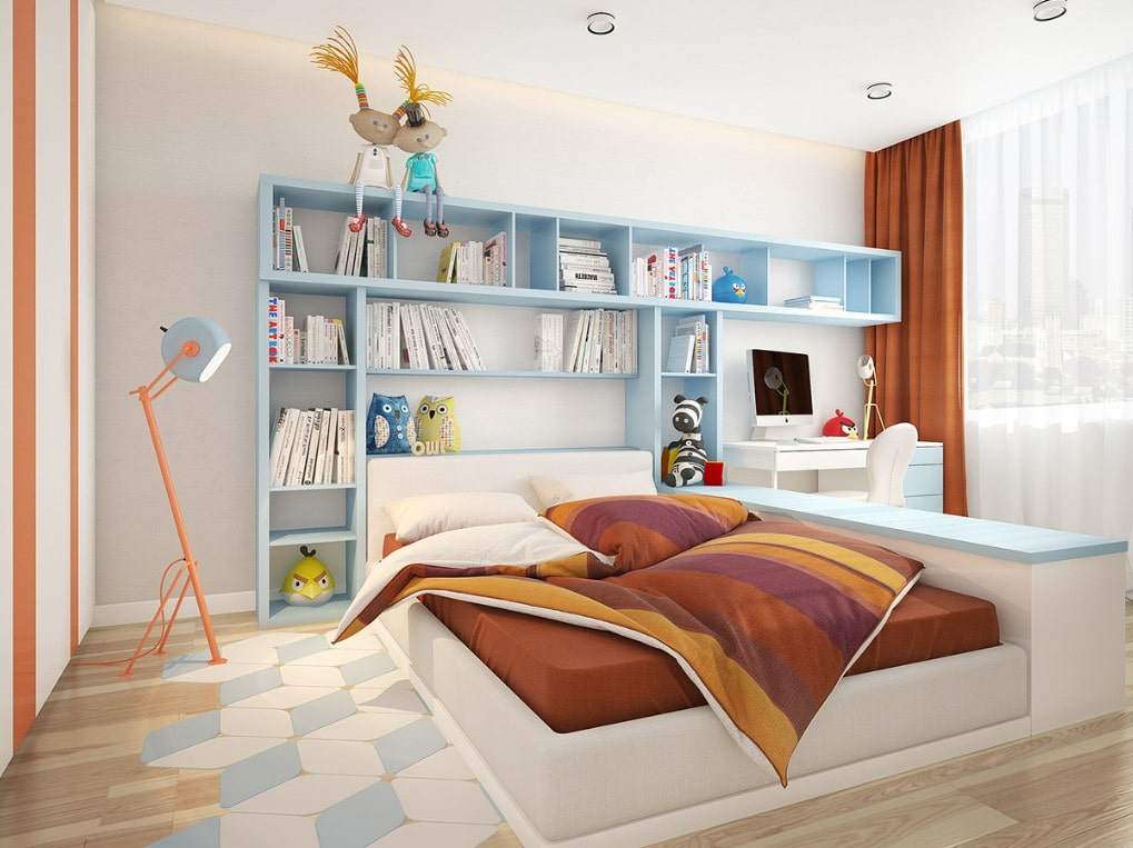 Thiết kế nội thất phòng ngủ bé trai