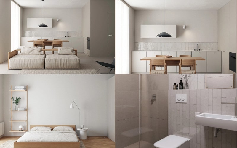 Thiết Kế Nội Thất Căn Hộ Chung Cư Đẹp căn hộ chung cư với thiết kế đơn giản