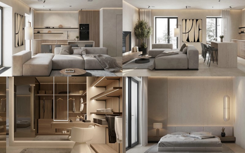 Thiết Kế Nội Thất Căn Hộ Chung Cư Đẹp mẫu thiết kế nội thất chung cư