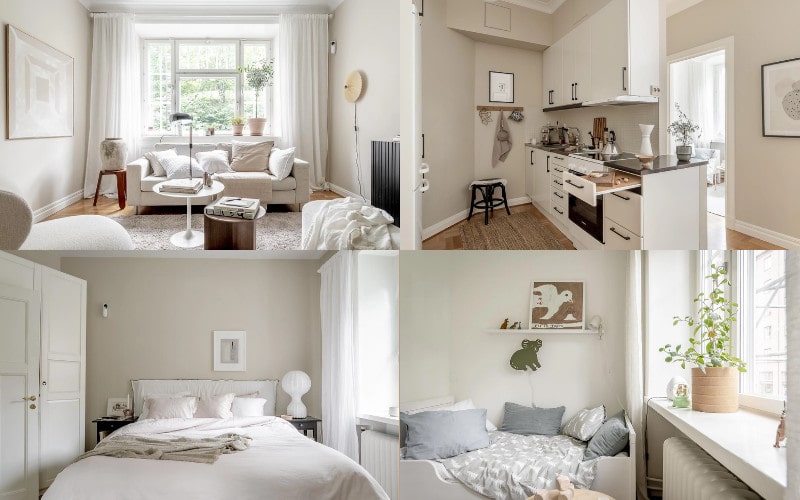 Thiết Kế Nội Thất Căn Hộ Chung Cư Đẹp căn hộ chung cư đẹp với tone màu trắng cùng ánh sáng tự nhiên