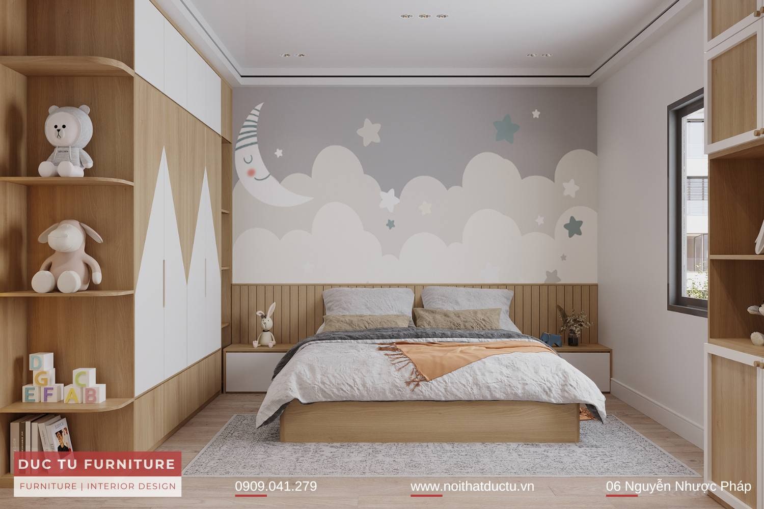 thiết kế nội thất phòng ngủ trẻ em