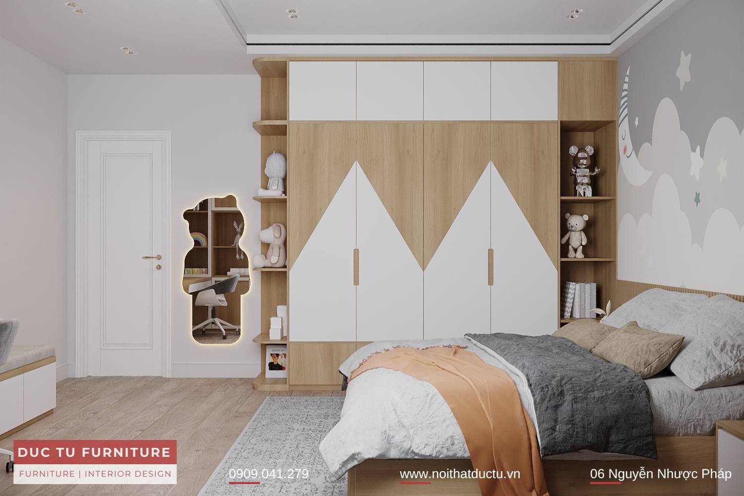 thiết kế thi công phòng ngủ 