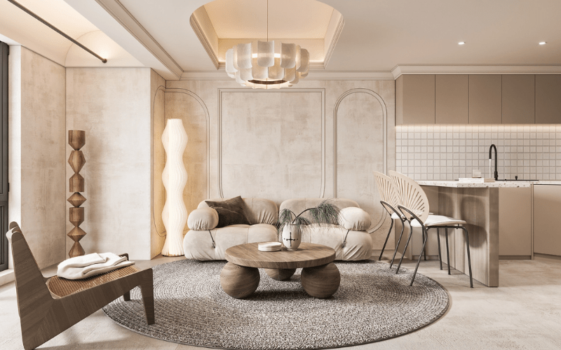 Thiết kế nội thất phòng khách chung cư đẹp