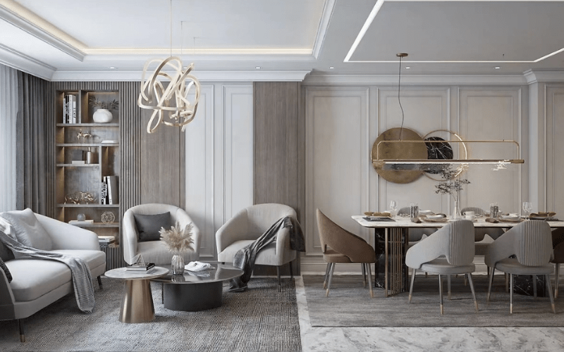 Phong cách thiết kế nội thất phòng khách