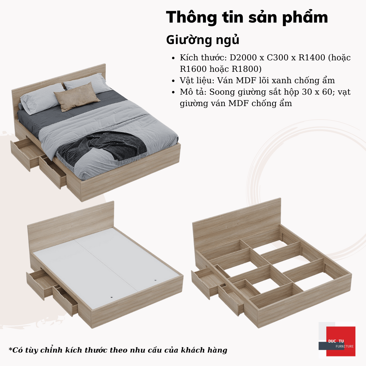 Đồ gỗ nội thất phòng ngủ Đà Nẵng