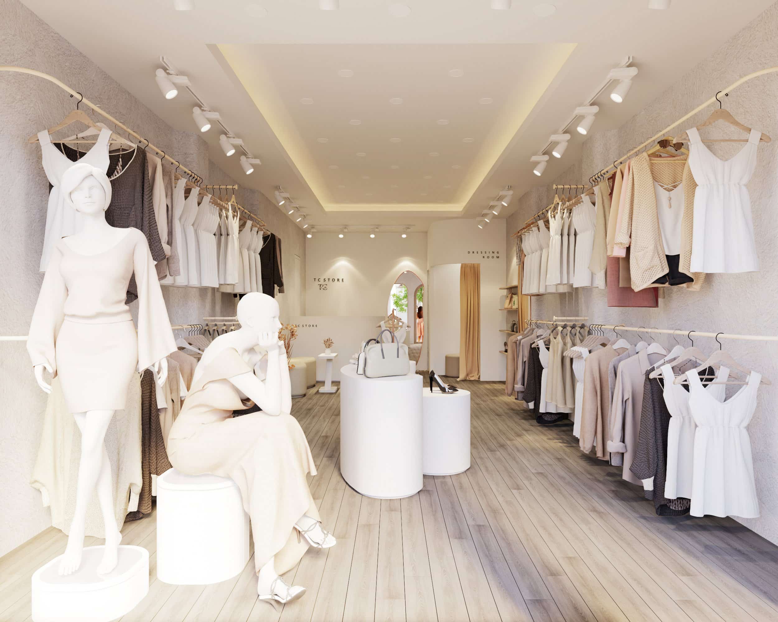 Thiết Kế Thi Công Shop Thời Trang Mẫu thiết kế thi công shop thời trang