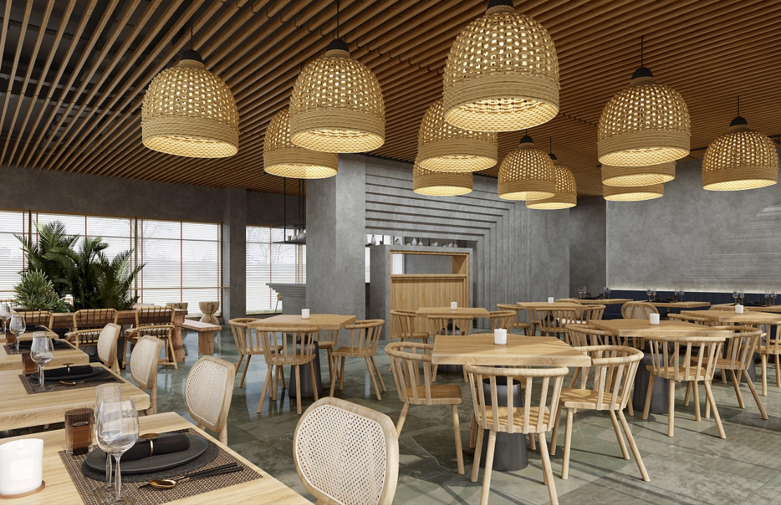 thi công nội thất nhà hàng 