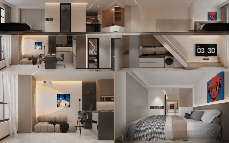 Nội Thất Nhà Cấp 4 Gác Lửng