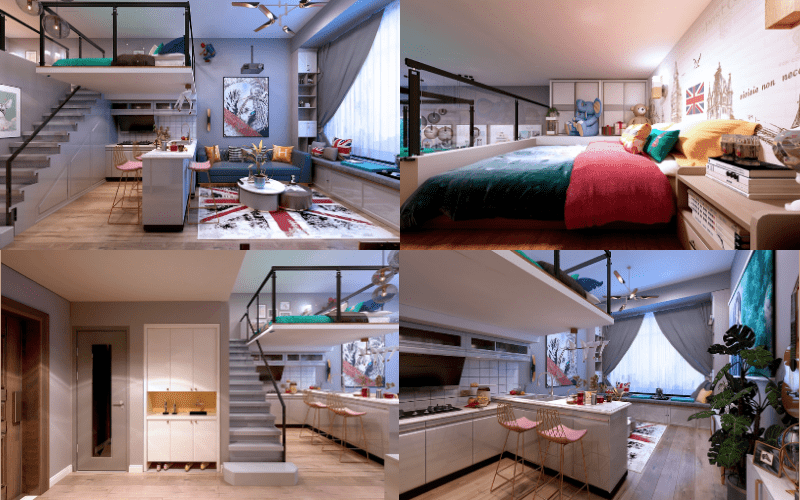 Nội Thất Nhà Cấp 4 Gác Lửng