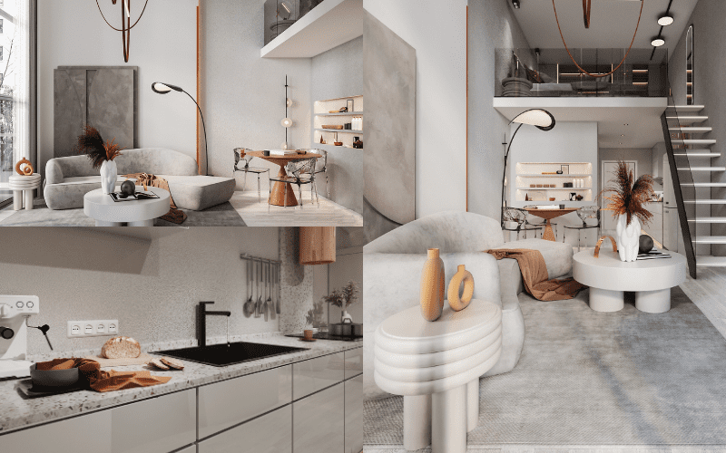 Thiết kế nội thất nhà gác lửng đẹp