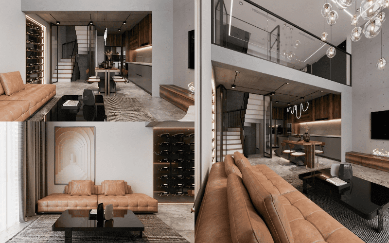 Thiết kế nội thất nhà gác lửng