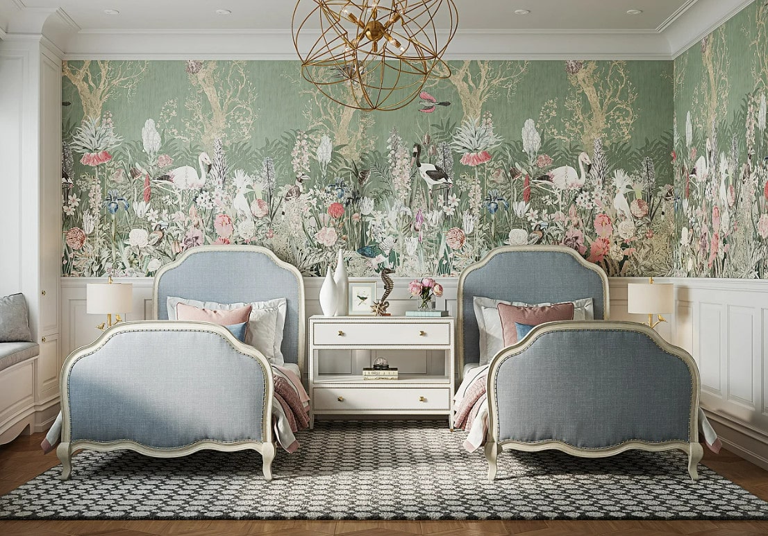 Bố trí phòng ngủ 2 giường