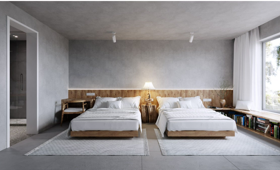 bố trí giường ngủ