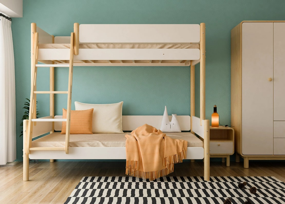 Bố Trí Phòng Ngủ 2 Giường