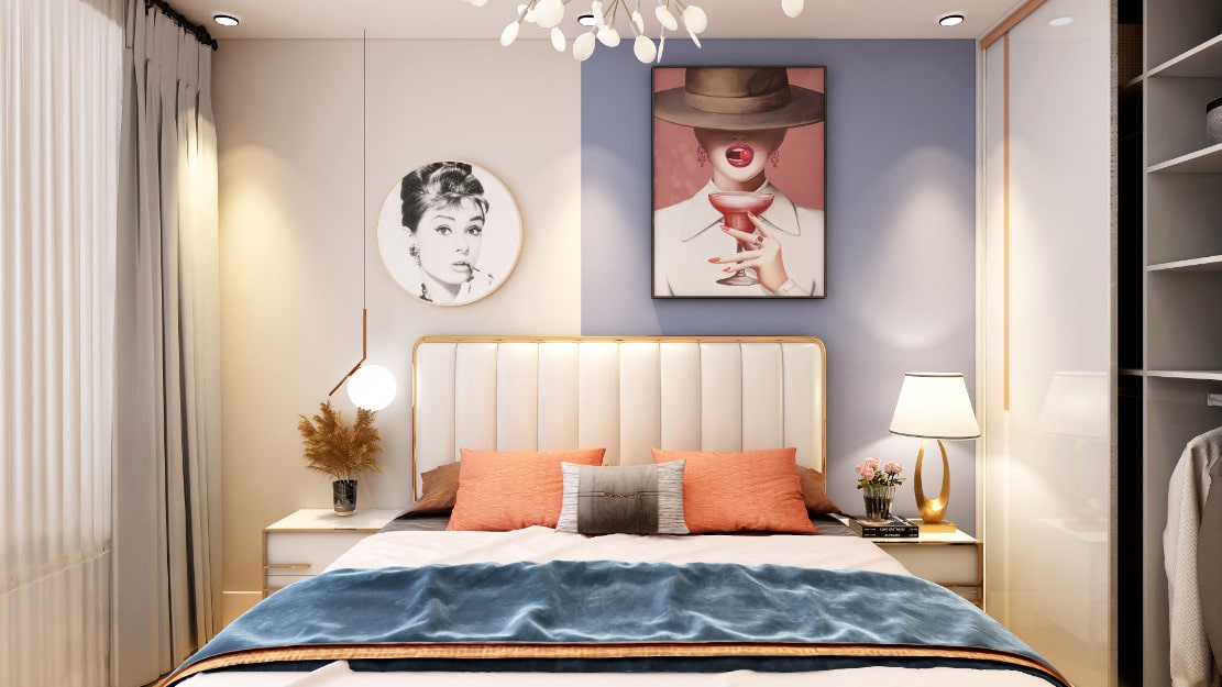 Nội Thất Cho Người Mệnh Hoả thiết kế phòng ngủ cho người mệnh hỏa