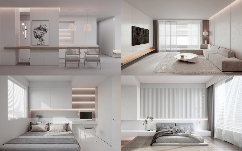 Nội Thất Chung Cư 2 Phòng Ngủ