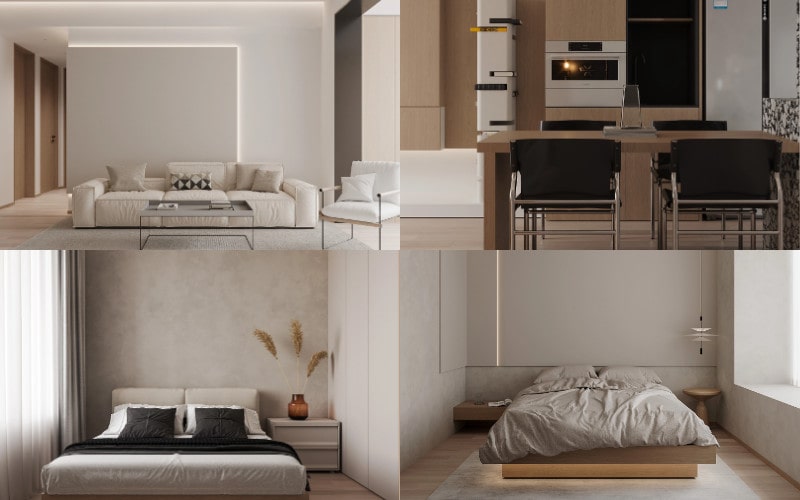 Nội Thất Chung Cư 2 Phòng Ngủ