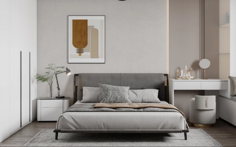 Thiết kế nội thất phòng ngủ chung cư có 2 phòng ngủ