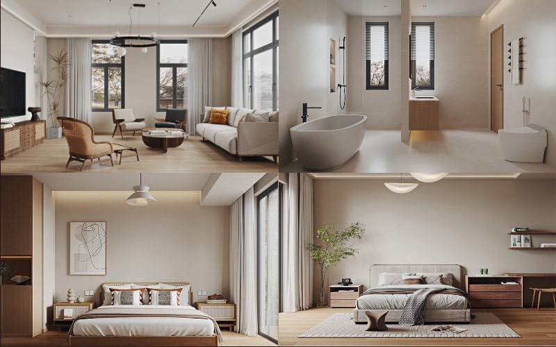 Nội Thất Chung Cư 2 Phòng Ngủ