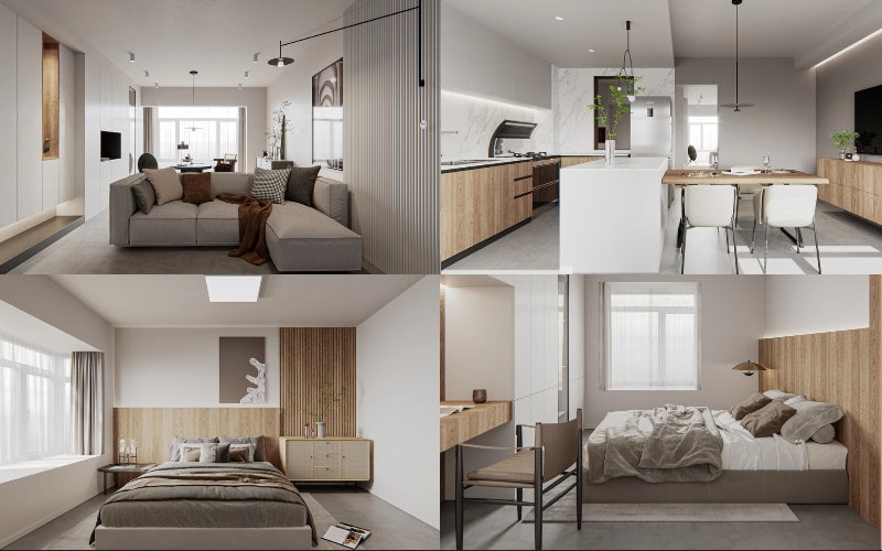 Nội Thất Chung Cư 2 Phòng Ngủ