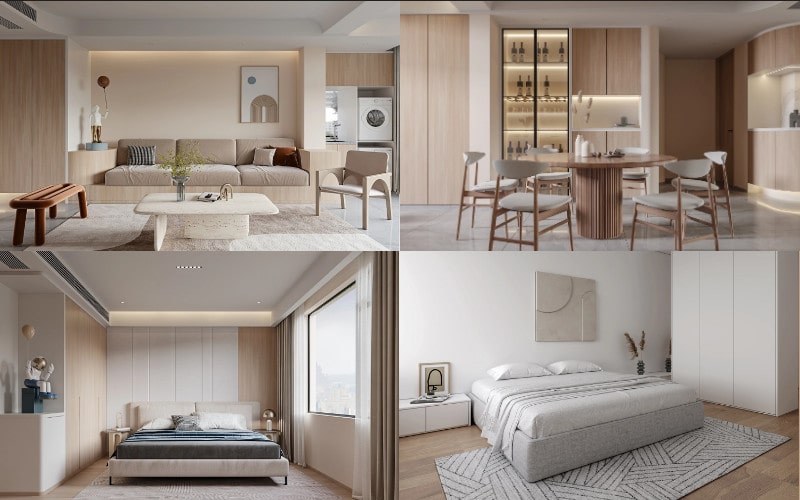 Nội Thất Chung Cư 2 Phòng Ngủ