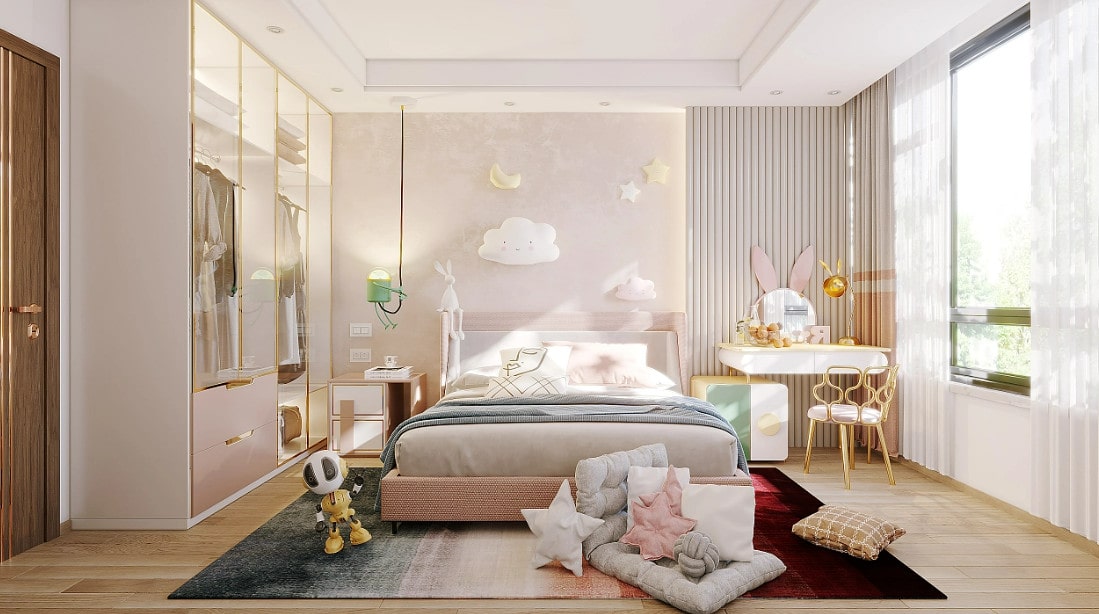 Nội Thất Phòng Ngủ Bé Gái phòng ngủ bé gái