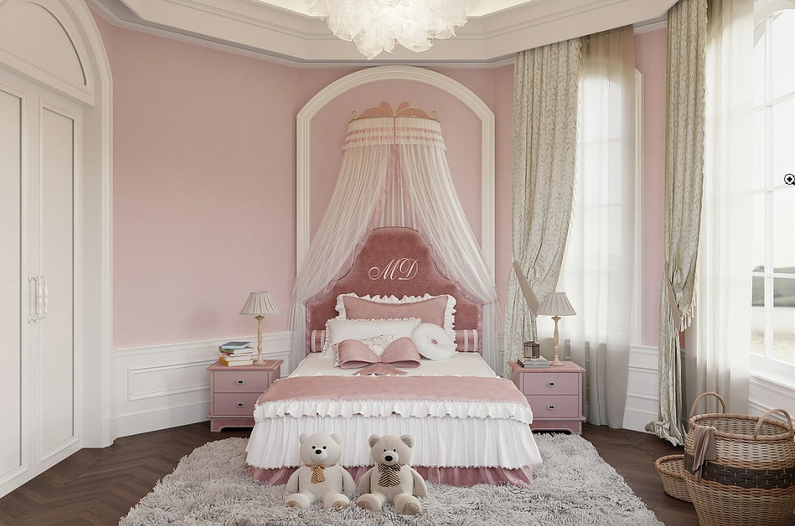 Nội Thất Phòng Ngủ Bé Gái trang trí phòng ngủ bé gái