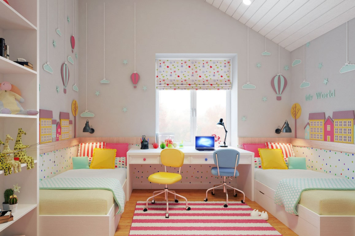 Nội Thất Phòng Ngủ Bé Gái phòng ngủ cho bé gái