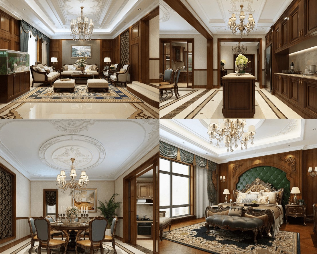 Phong Cách Nội Thất Luxury thiết kế nội thất phong cách luxury