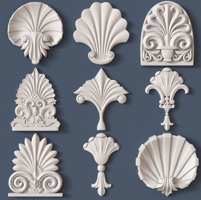 các họa tiết trang trí căn nhà theo phong cách tân cổ điển