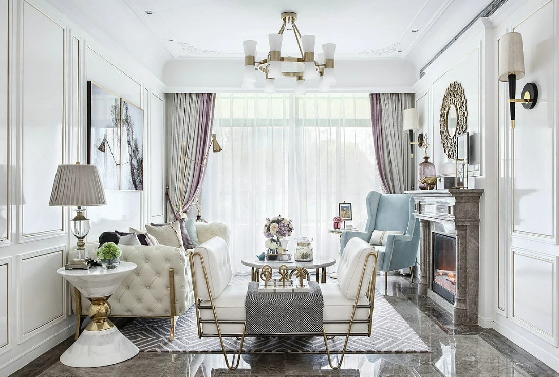 phong cách thiết kế nội thất tân cổ điển