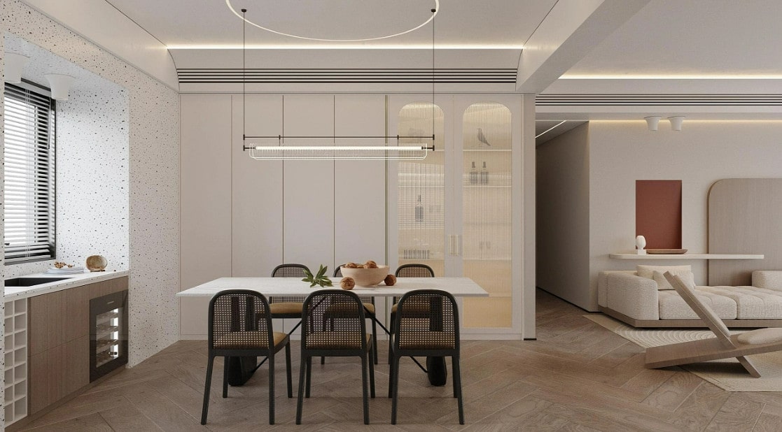 thiết kế nội thất tối giản