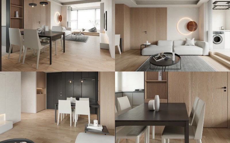 Phong cách hiện đại chung cư 50m2