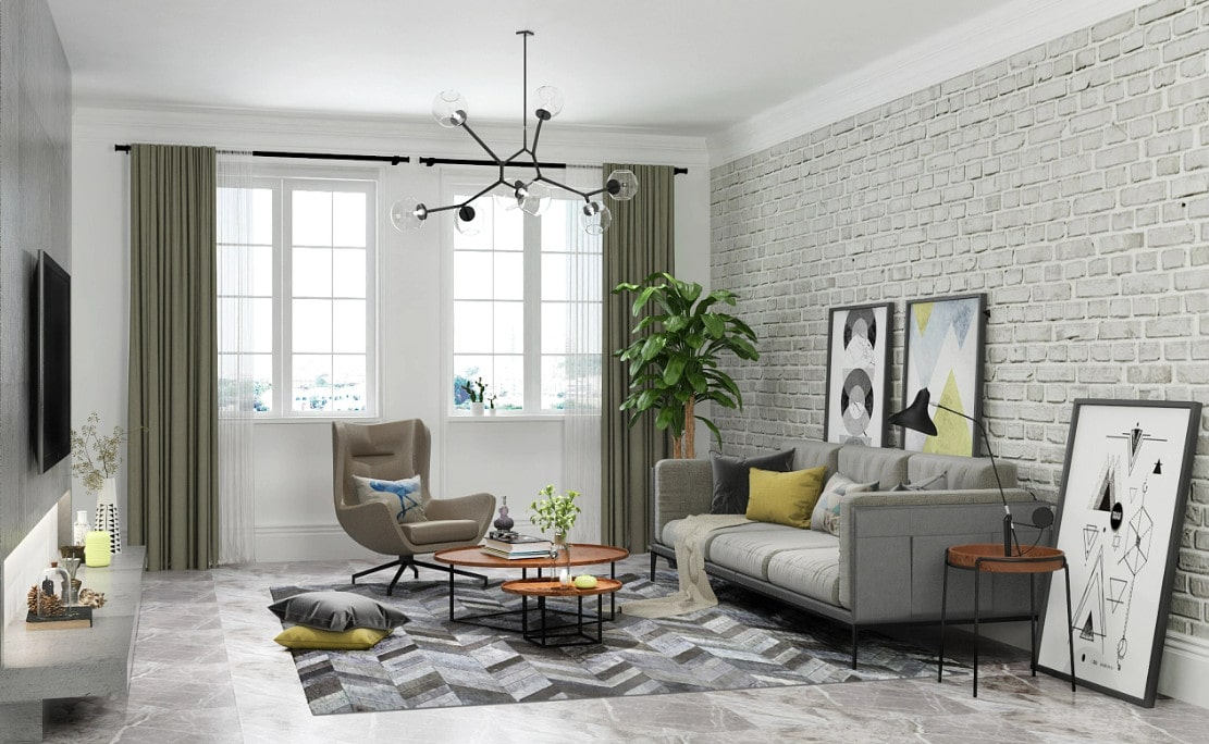 Phong Cách Thiết Kế Bắc Âu Phòng khách phong cách Bắc Âu