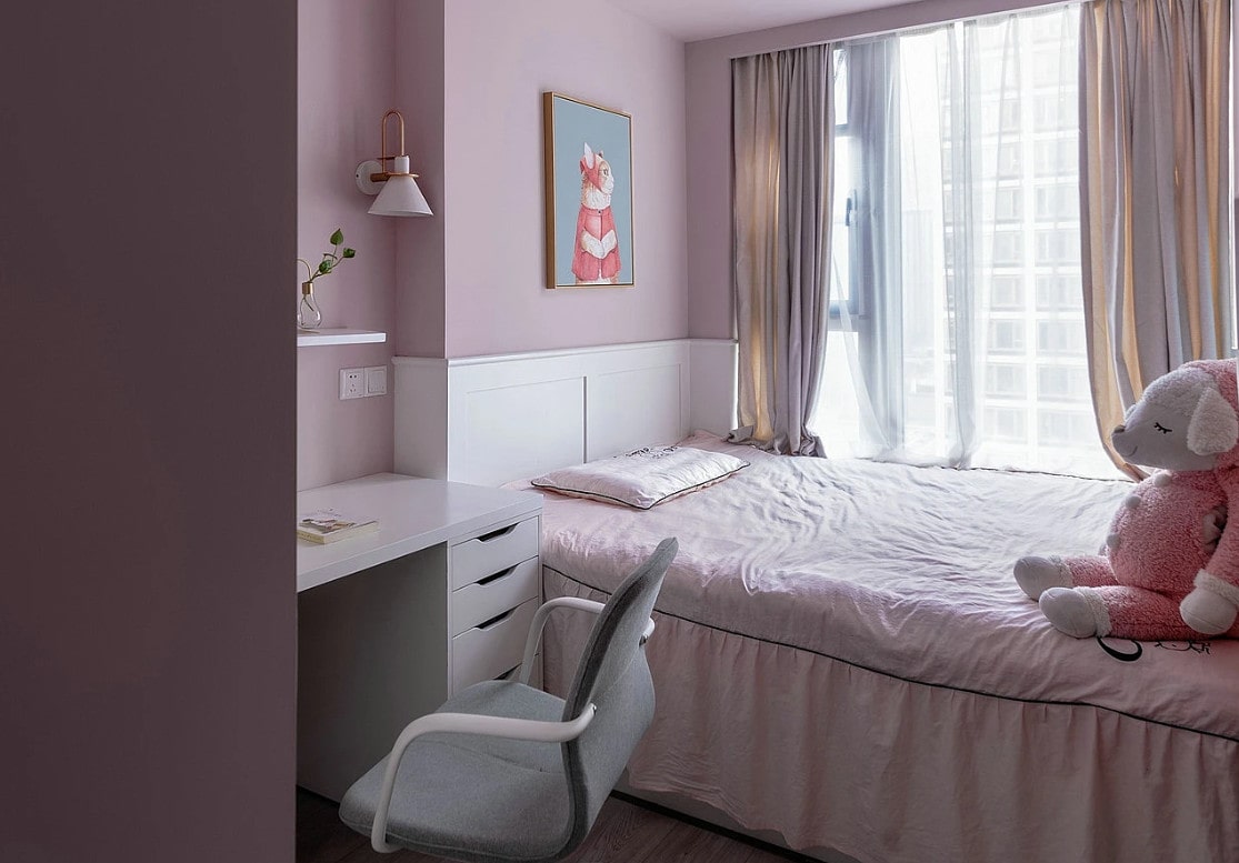 Các Kiểu Sơn Phòng Ngủ Đẹp Màu tím sơn cho phòng ngủ