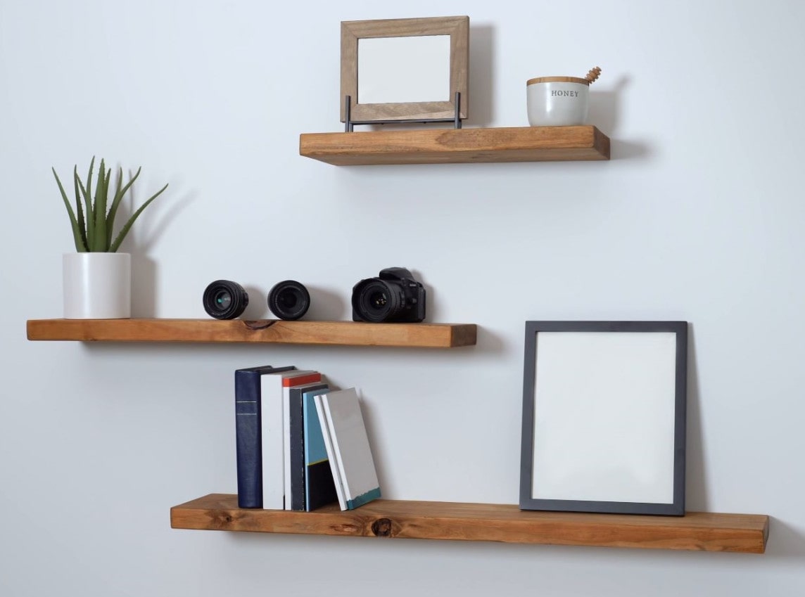 Kệ Trang Trí Phòng Khách kệ treo tường đơn giản