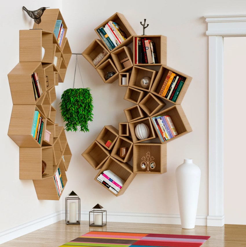 Kệ Trang Trí Phòng Khách thiết kế kệ trang trí phòng khách