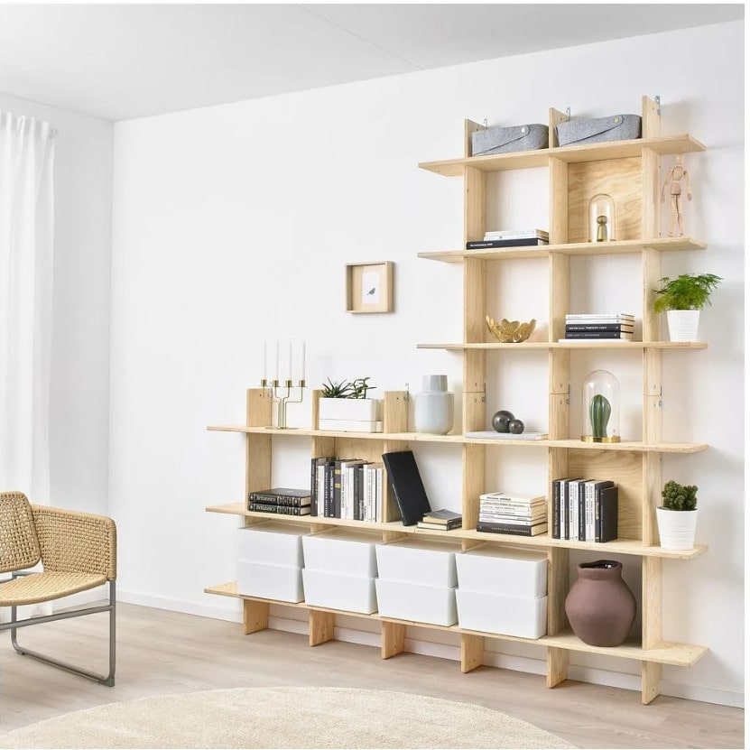 Kệ Trang Trí Phòng Khách thiết kế kệ trang trí đẹp