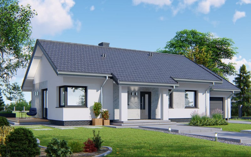 Nội thất nhà ống 1 tầng mái thái