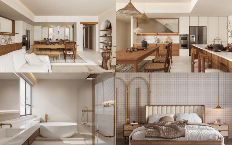 Thiết kế nhà ống 1 tầng