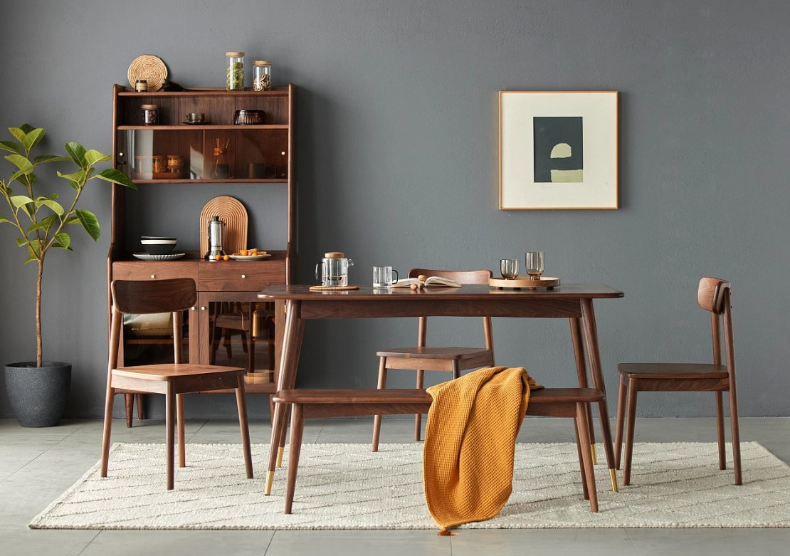 Nội Thất Gỗ Óc Chó kệ bếp sử dụng gỗ óc chó