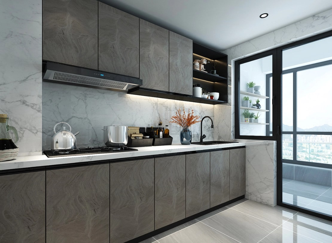 Tủ Bếp Melamine Đẹp Tủ Bếp Melamine Đẹp