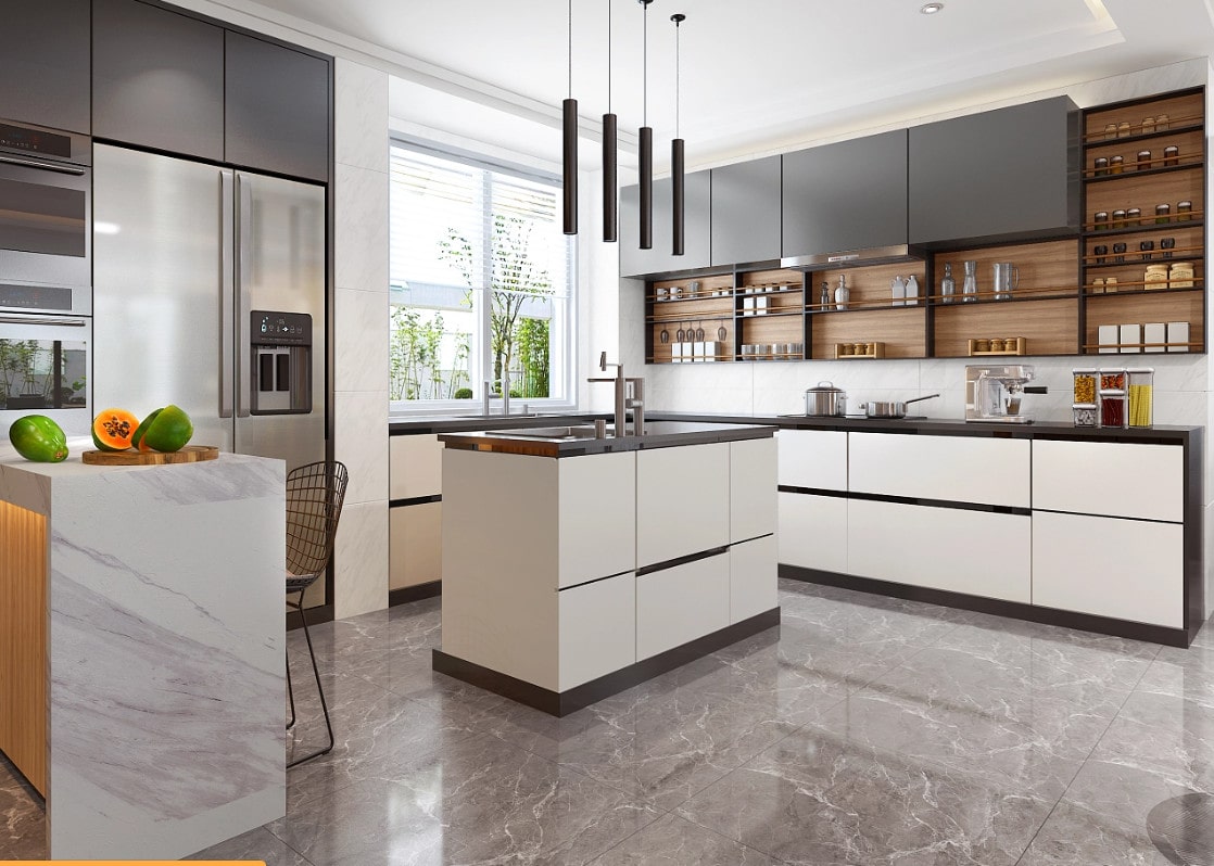 Tủ Bếp Melamine Đẹp Tủ Bếp Melamine Đẹp