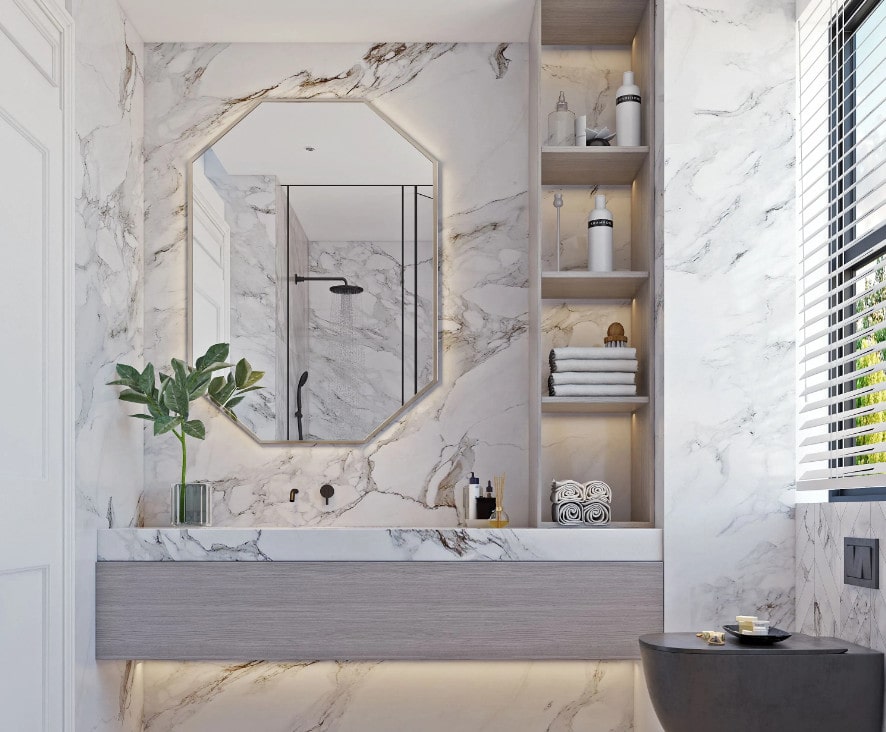 Gương Soi Treo Tường gương treo trong nhà tắm