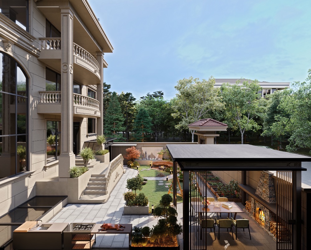 biệt thự với nội thất sang trọng