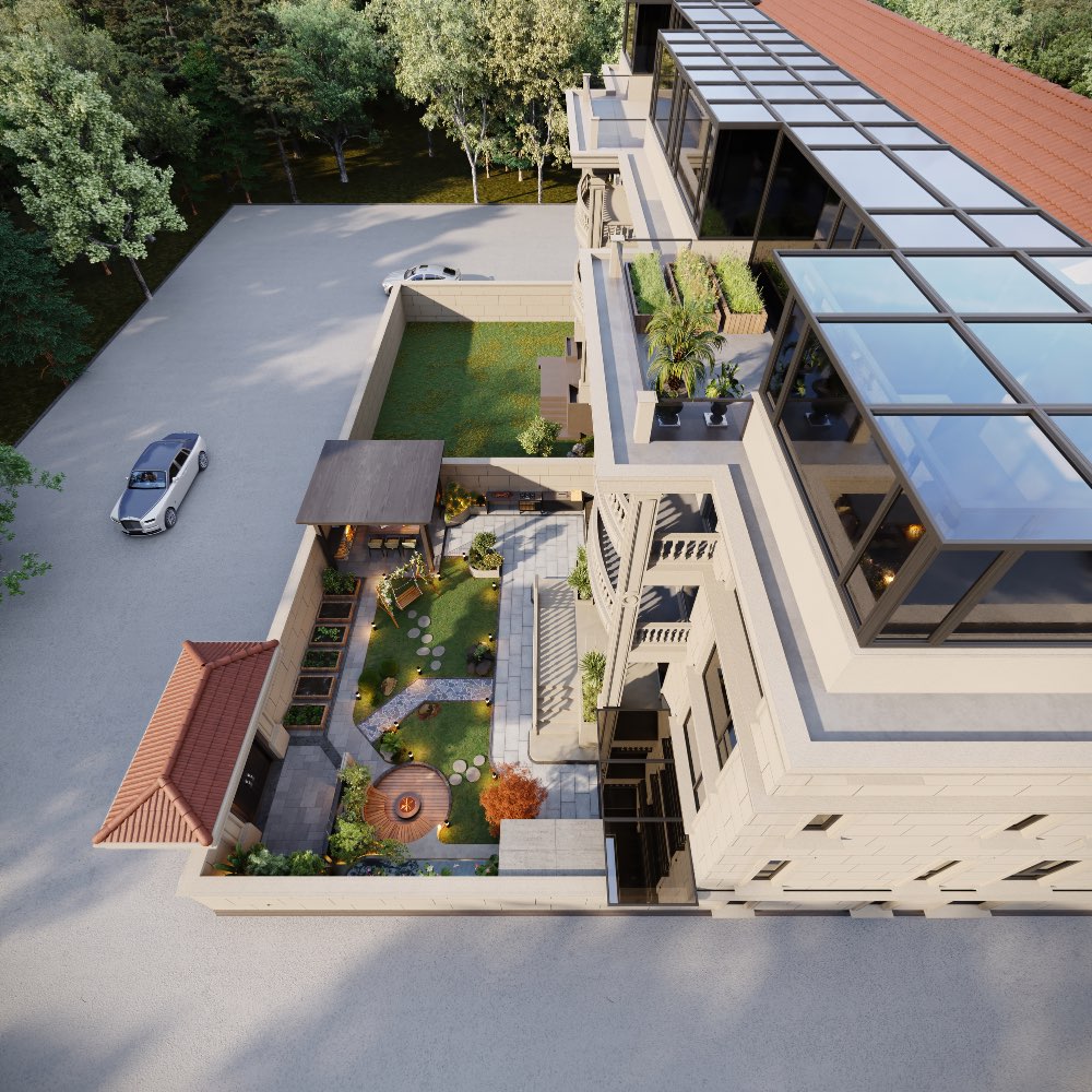 thiết kế biệt thự theo loại hình song lập