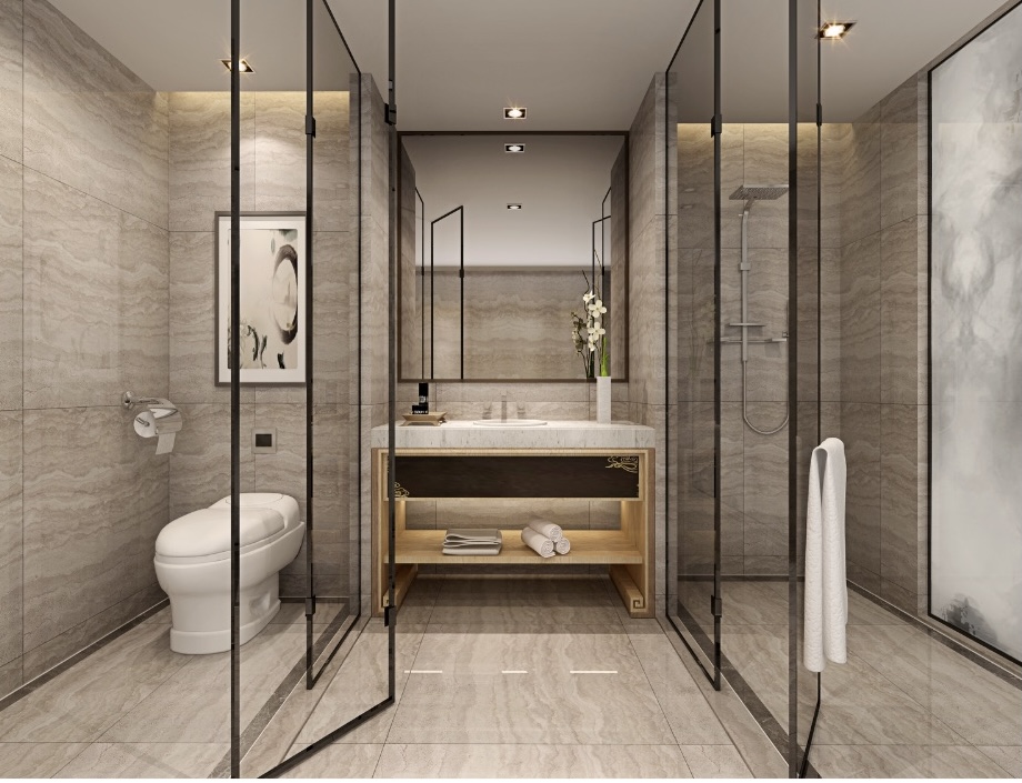 Phong Cách Nội Thất Hiện Đại phòng tắm phong cách hiện đại