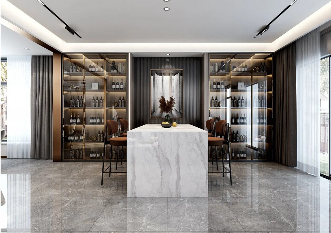 Tủ Rượu Bằng Kính Đẹp